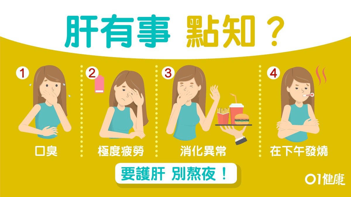 【肝病】口臭疲倦午後微燒 　 肝病5大初期病徵不止眼睛變暗黃