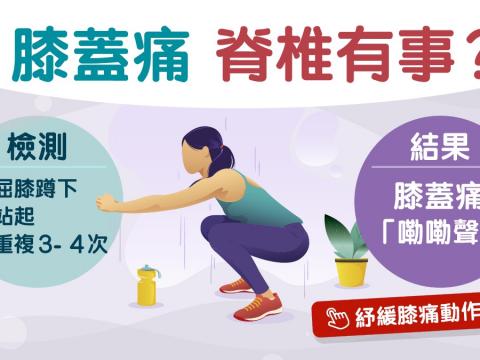 膝痛原兇竟是脊椎側彎？　3個動作強化腰背肌肉減痛楚